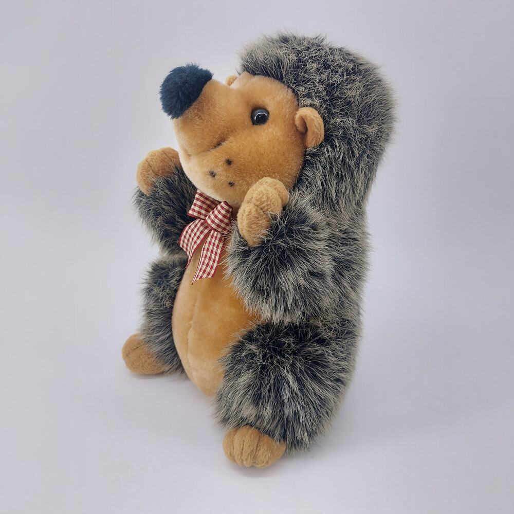 Vintage Hedgehog German Plush Hand Puppet 80s
